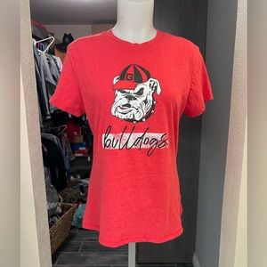 NWT Rivalry Threads 91 Red Georgia Bulldogs Short Sleeve Top
